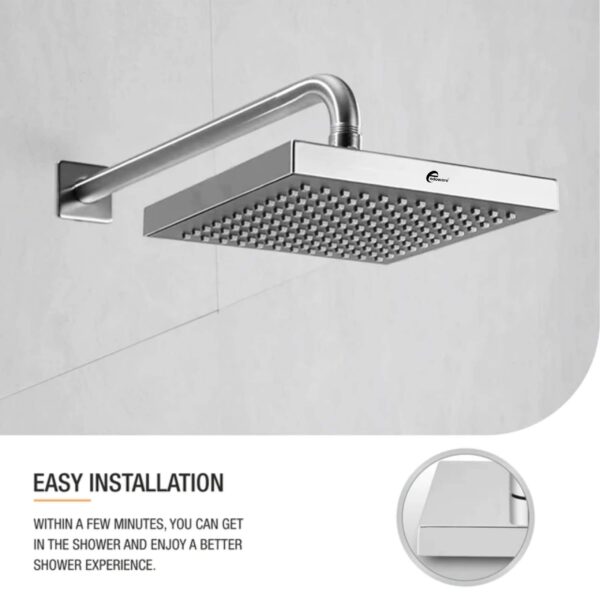 Endoware Gamma 6 x 6 Inch Luxury Overhead Shower – Powerful Water Flow - Image 2